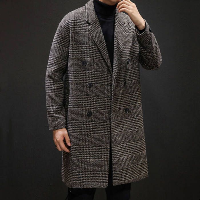 チェスターコート ピーコート テーラードコート メンズコート ロングコート チェック柄 ミドル丈 アウター 春 秋 冬服 ゆったり カジュアル