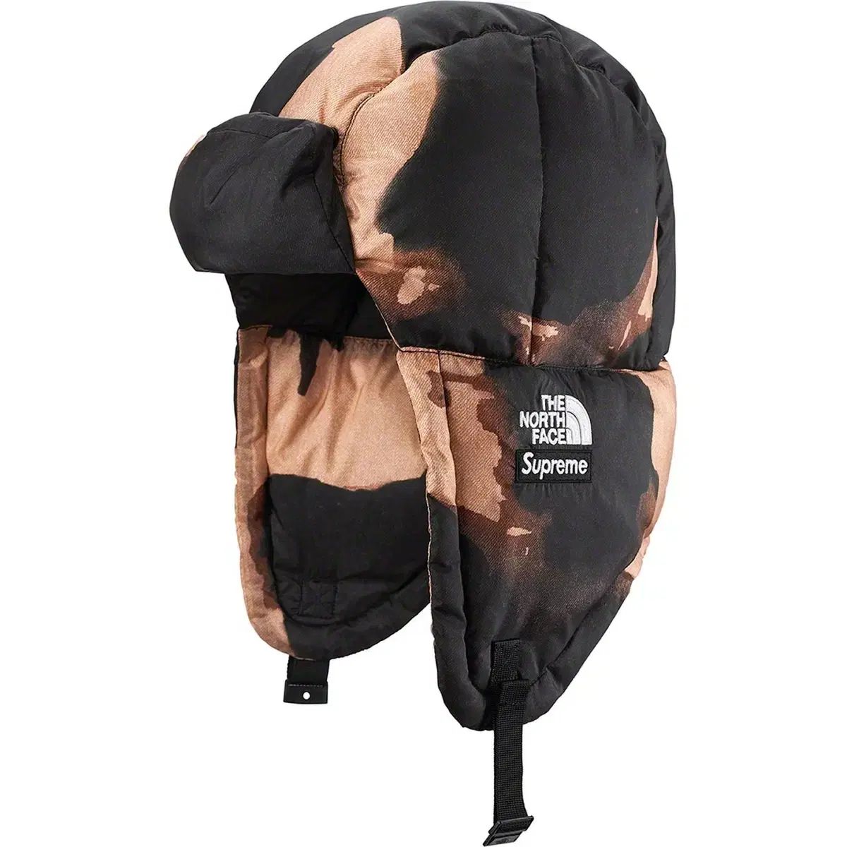 Supreme x THE NORTH FACE ザノースフェイス ブリーチド デニム プリント Nuptse ヌプシ トラッパー ハット