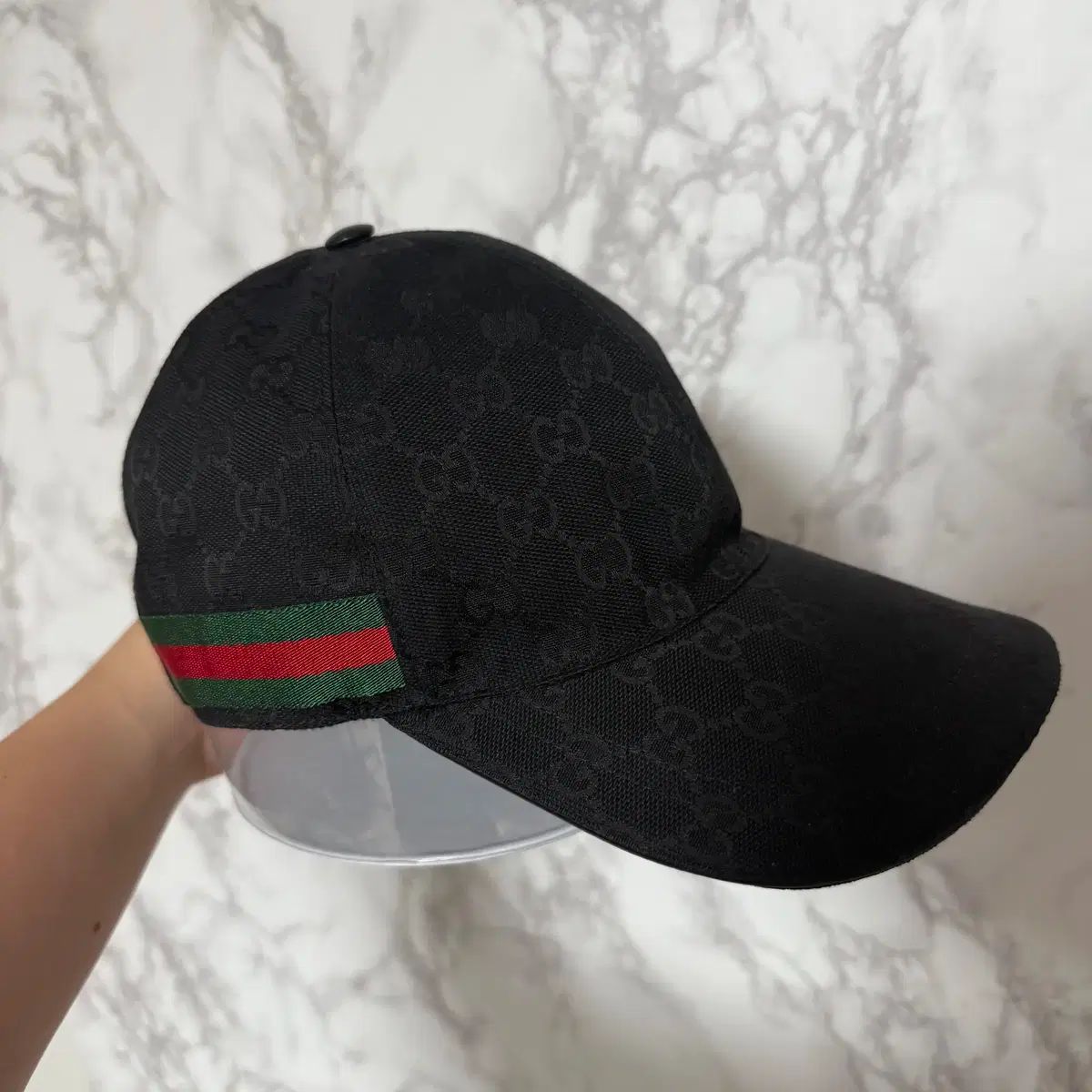 S グッチ ウール 帽子 ブラック ベースボールキャップ