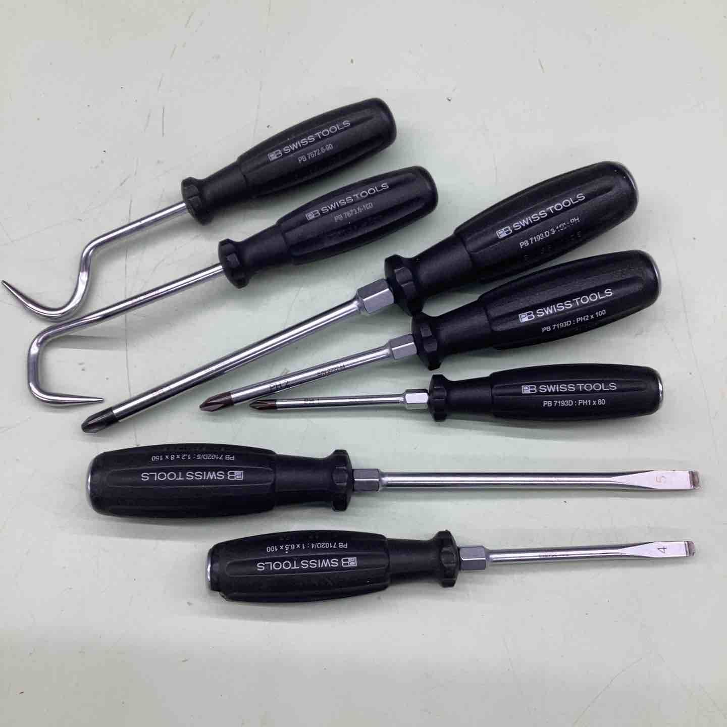 PBスイスツール PB SWISS TOOLS ドライバー プラス マイナス ホースプラッカー 7本 セット