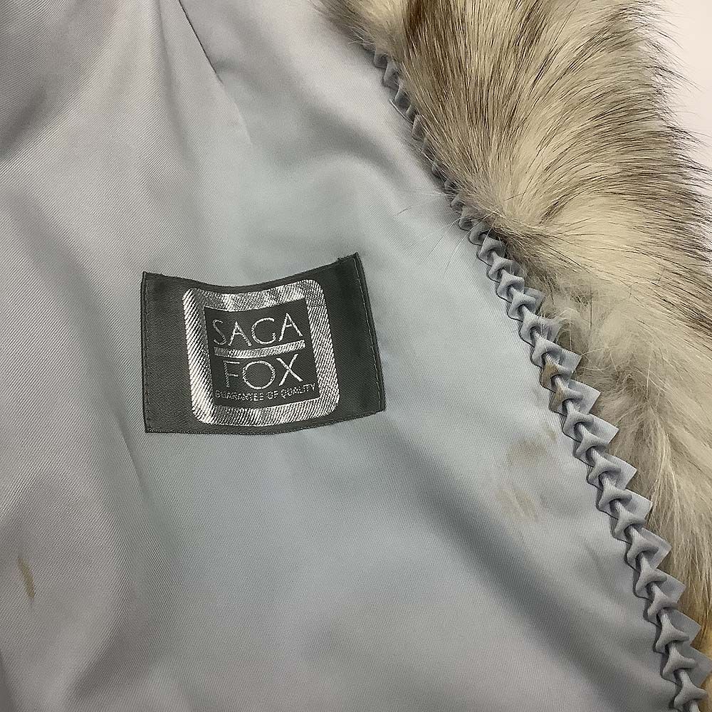 SAGA FOX サガフォックス 毛皮コート 銀サガ - メルカリ