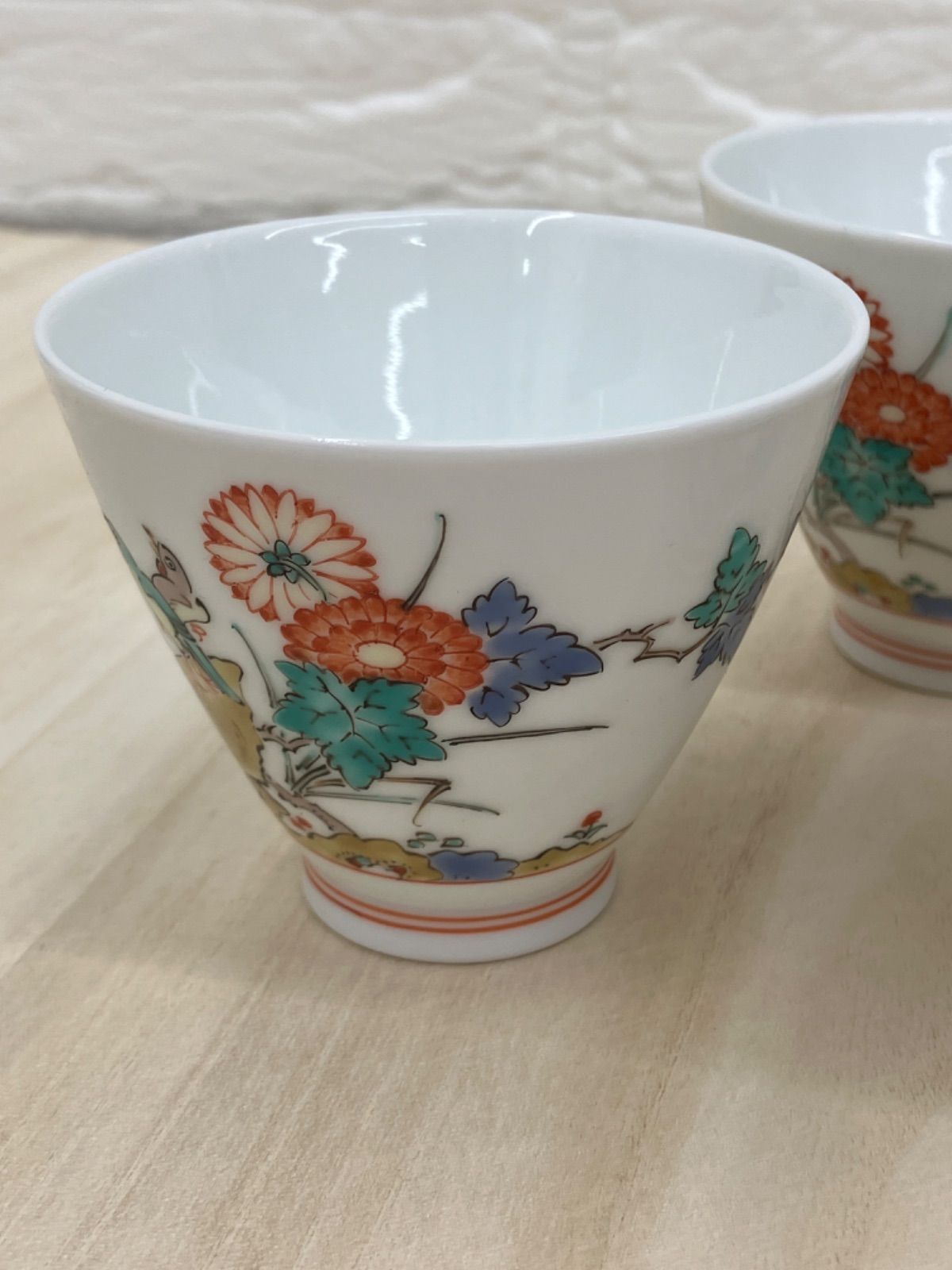 菊鳥文 急須セット