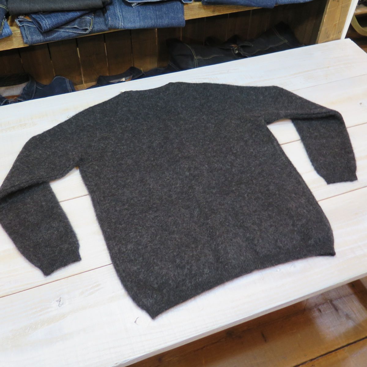 ウエストライド ビンテージ モヘア カーディガン ブラック WEST RIDE VINTAGE MOHAIR CARDIGAN 日本製
