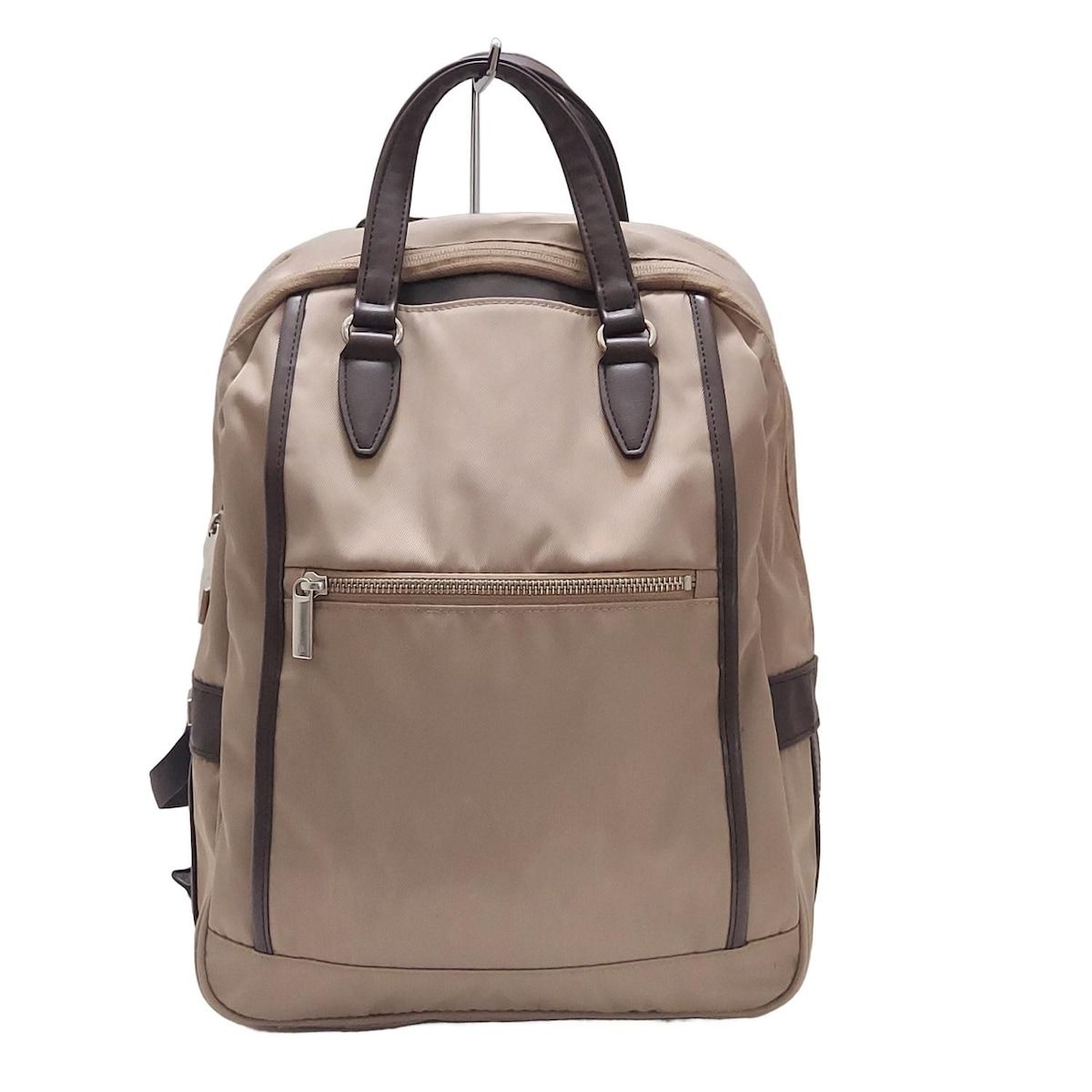 ACE エース リュックサック ベージュ ダークブラウン レザー