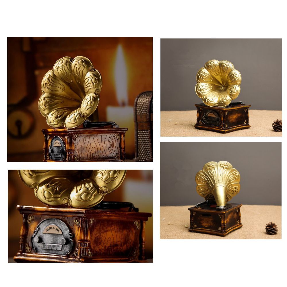 蓄音機 風 インテリア 貯金箱 蓄音器 レトロ アンティーク調 昭和 大正