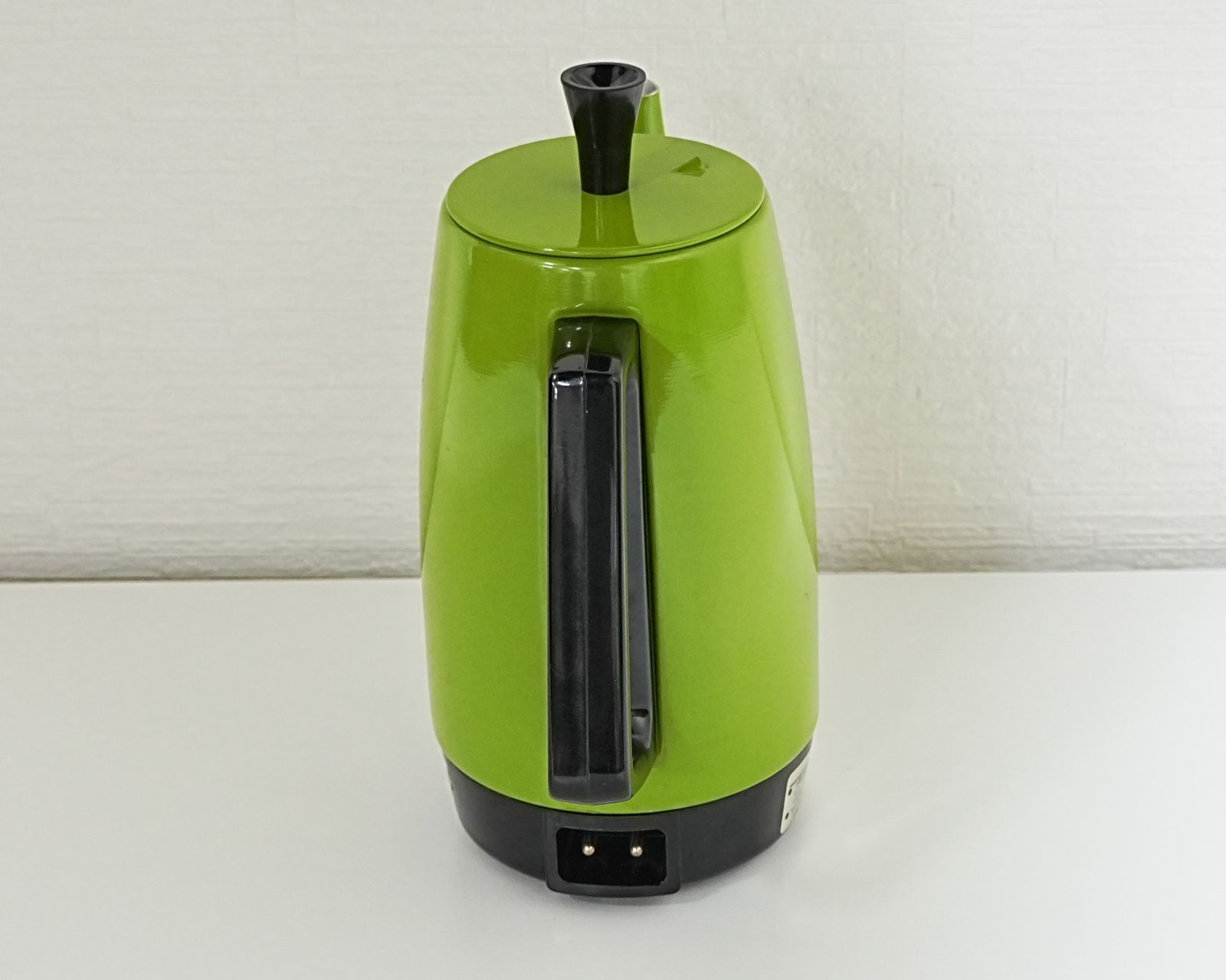 【昭和レトロ】ナショナル　電気ポット NI] ナショナル 電気ポット NC-503C 松下電器 National 緑 グリーン