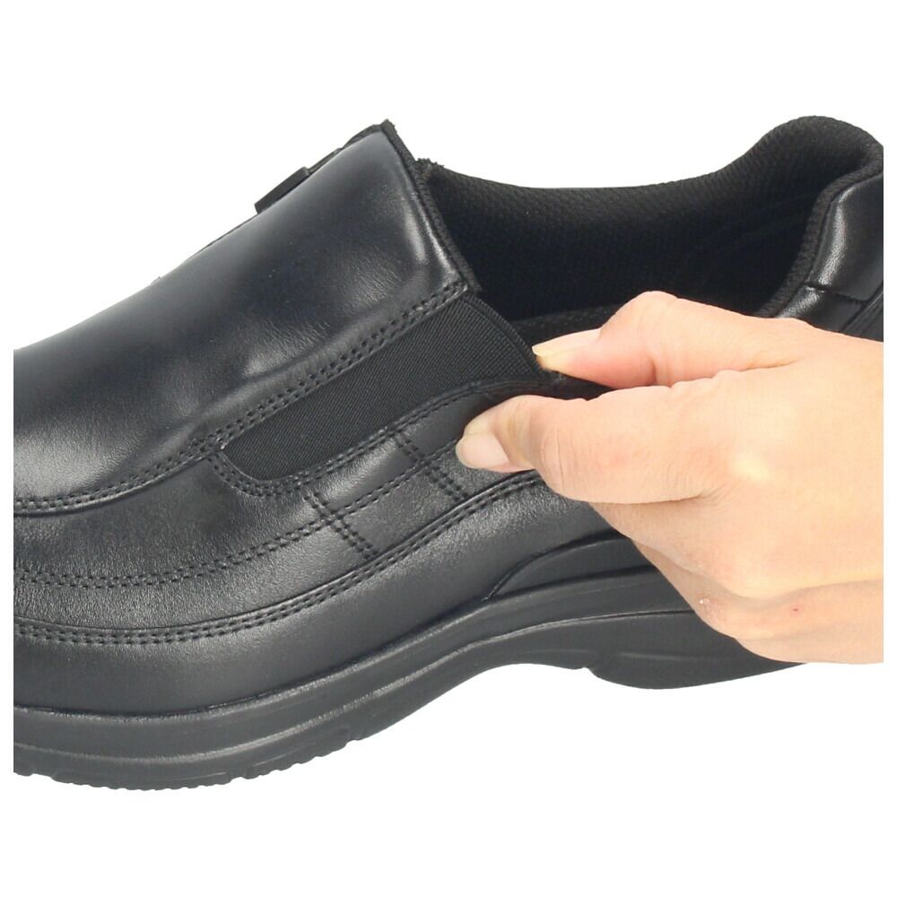  革靴 メンズ 本革 4 E 幅広 スリッポン 紐 ウォーキングシューズ 黒 ブラック ブラウン 撥水加工 ファスナー付き ドクターアッシー DR 8014 8015 ASSY その他 靴