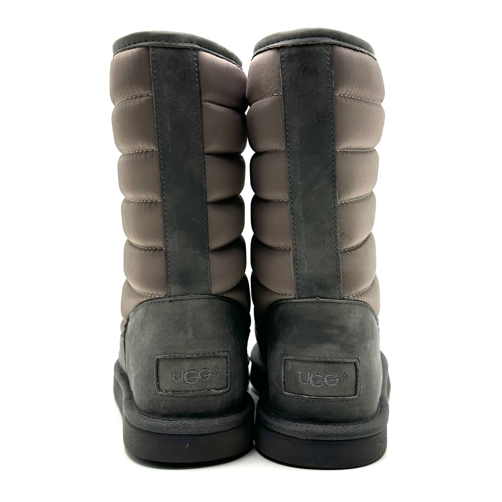  元住吉 UGG アグ 1013292 ZAIRE ザイル スノーブーツ ムートン ショートブーツ 裏ボア ナイロン グレー US 9 JP 26 0 cm ムートンブーツ ブーツ 革靴