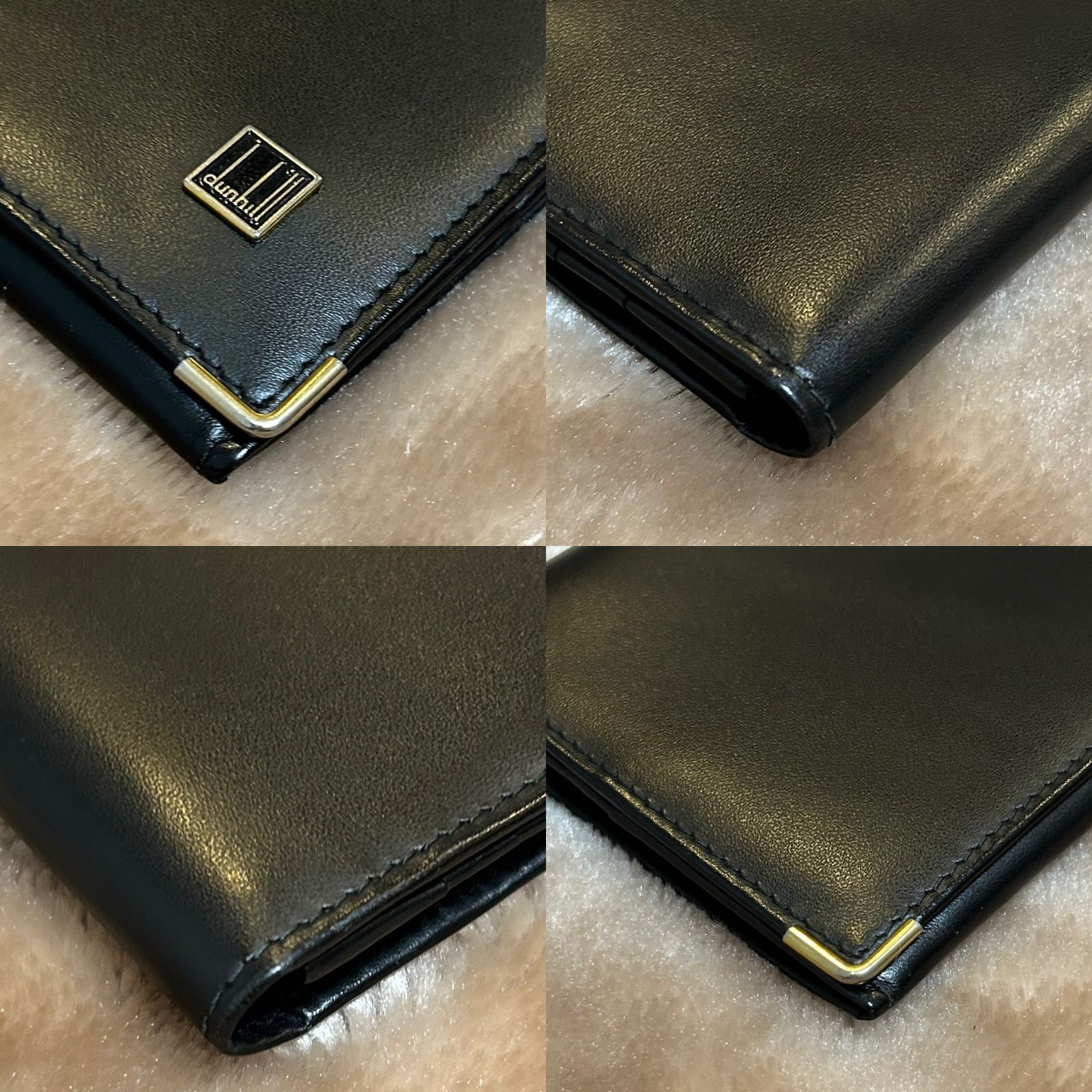 ダンヒルdunhillロングウォレット フラップ式二つ折り長財布 二つ折り