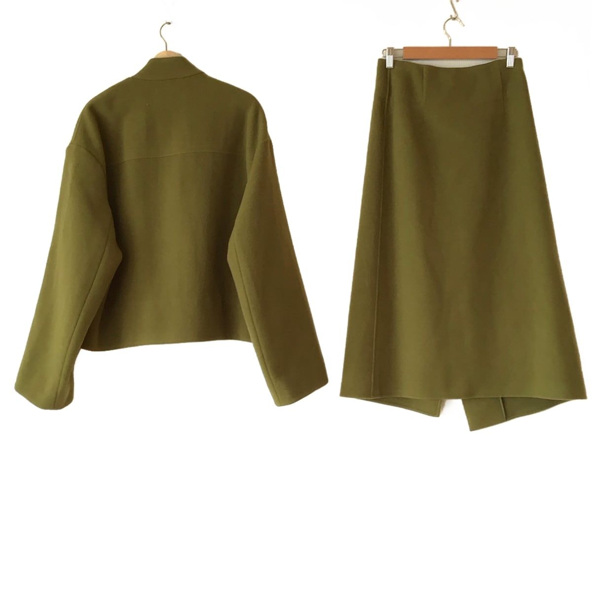 CHRISTIAN WIJNANTS クリスチャンワイナンツ スカートセットアップ レディース - イエローグリーン ジップアップ