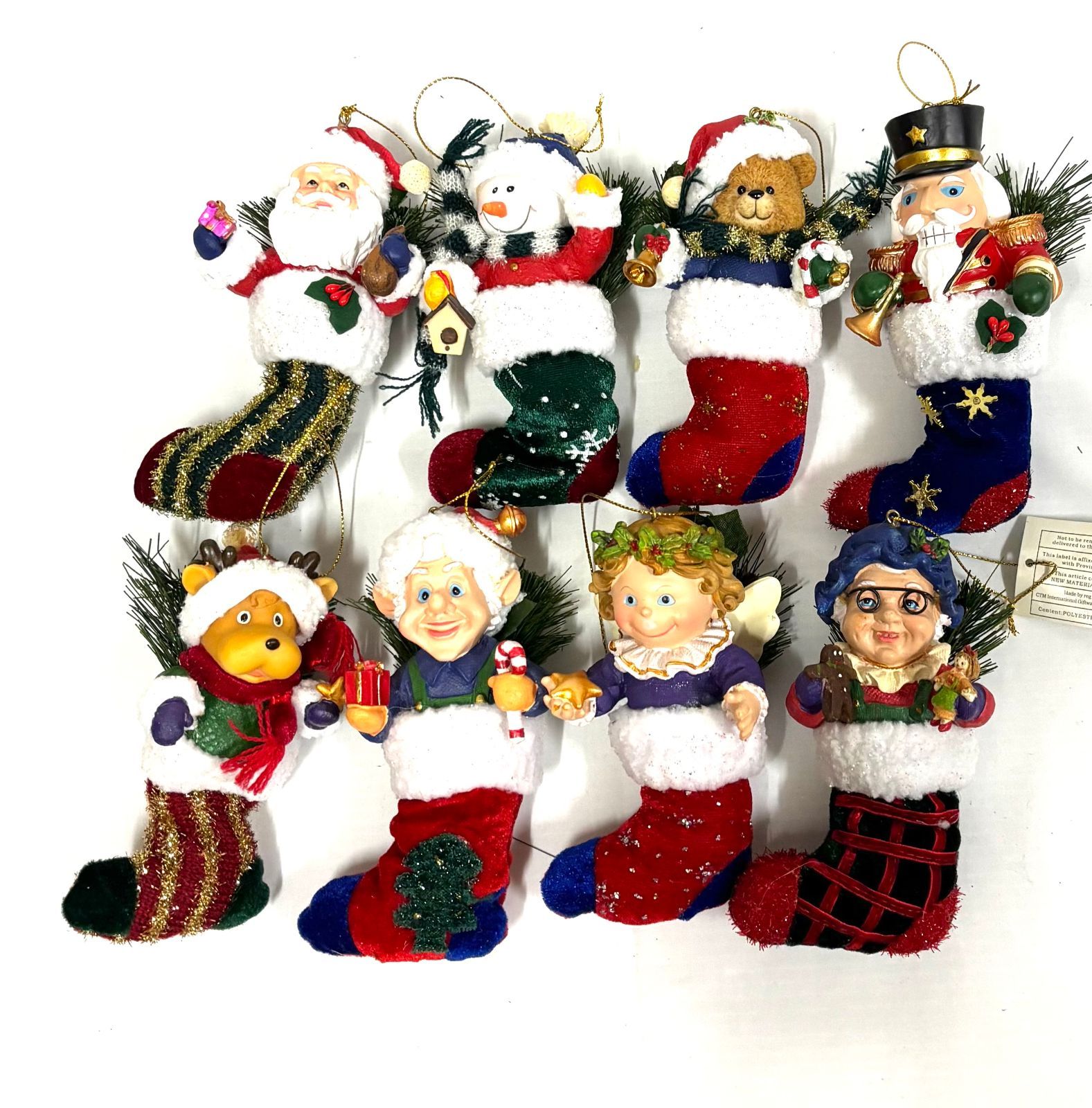 未使⽤ Decorations pour bas de NOEL 飾り 海外製 ストッキングオーナメント