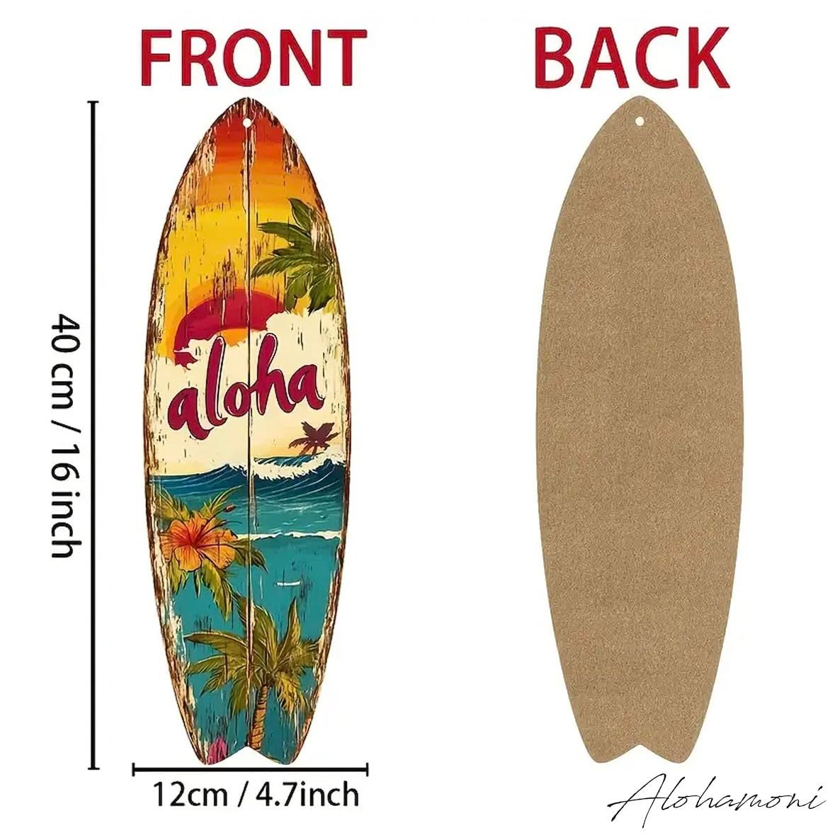 ビンテージ　アンティーク　ハワイ　ボード ハワイ 西海岸 カリフォルニア USA カフェ レトロ (⑮ALOHA海