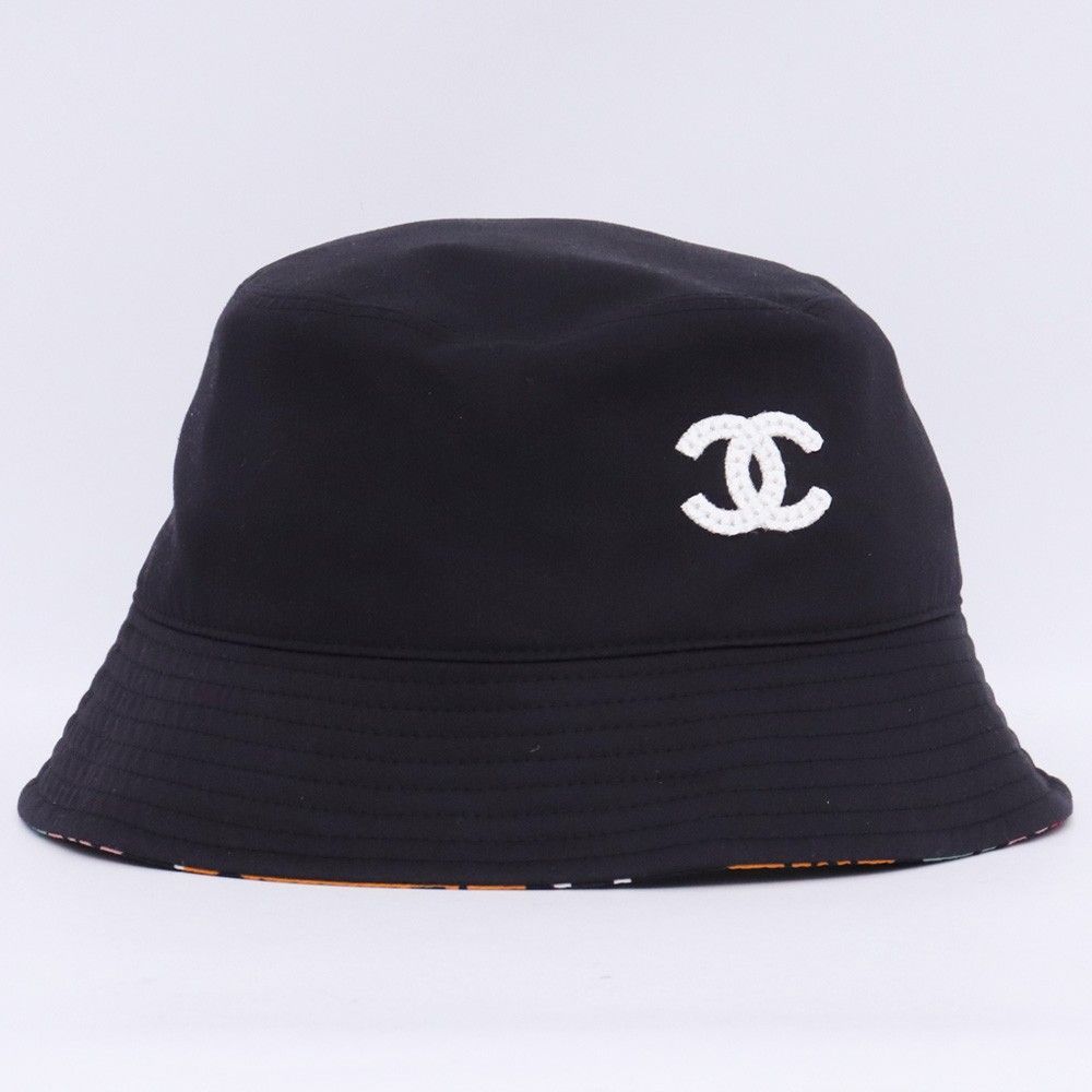 新品未使用♡Lサイズ　CHANEL バケットハット リバーシブル CHANEL ココマーク リバーシブル バケットハット Lサイズ ブラック