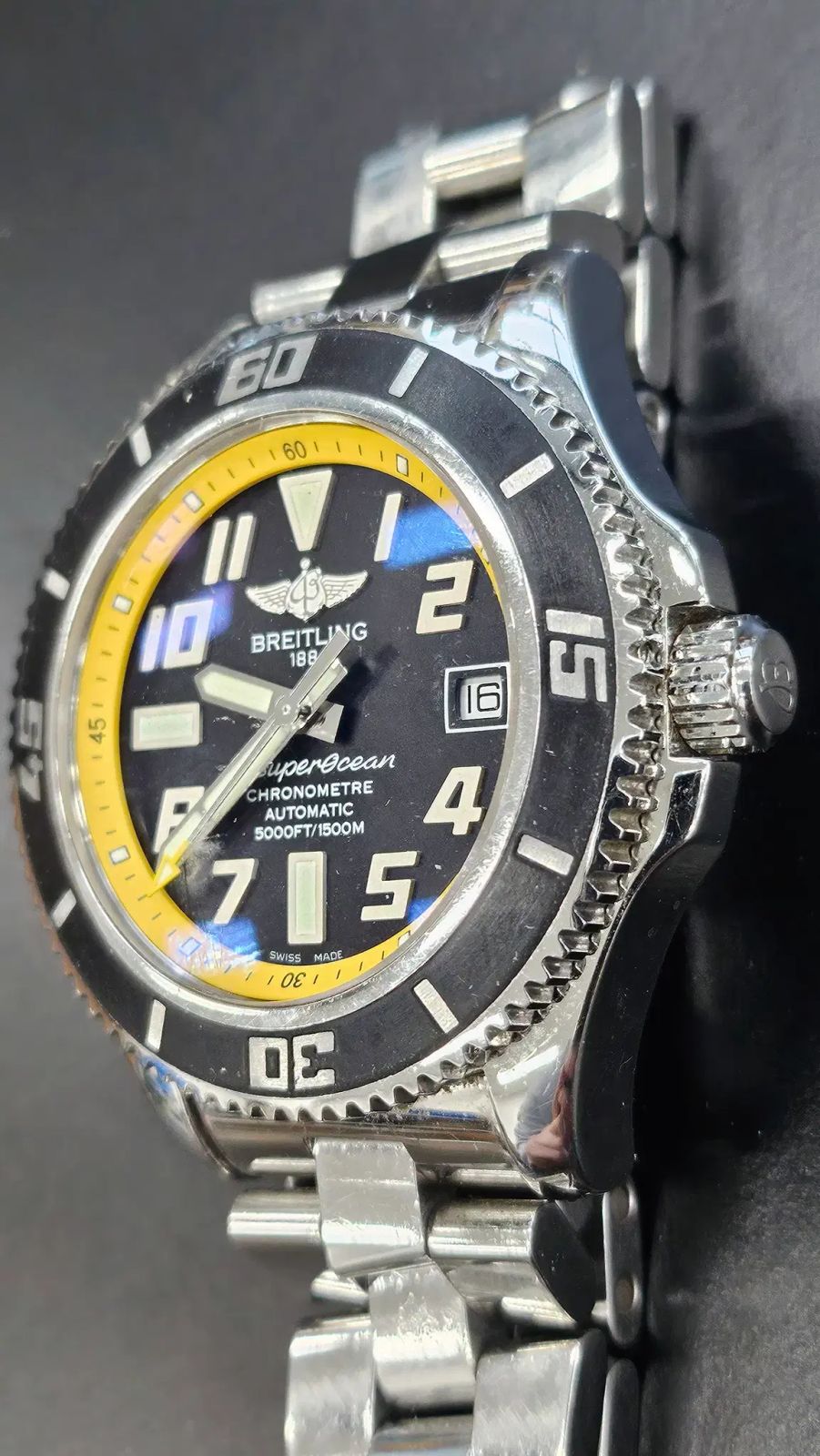 ブライトリング A 17364 スーパーオーシャン 42 mm メタルバンド ノレンイ 新作入荷 自動巻き時計 