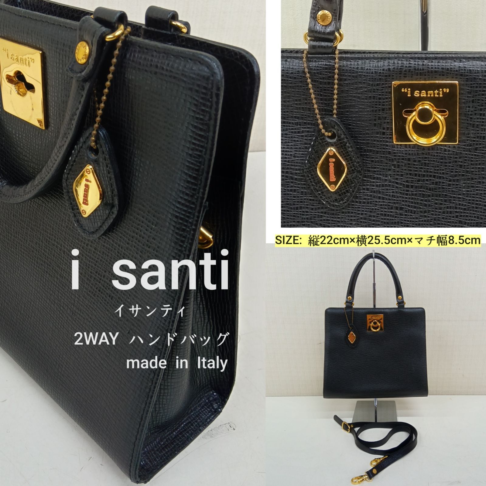 イタリア製 ? i santi ＊ イサンティ バッグ ／ 2WAY レザー 