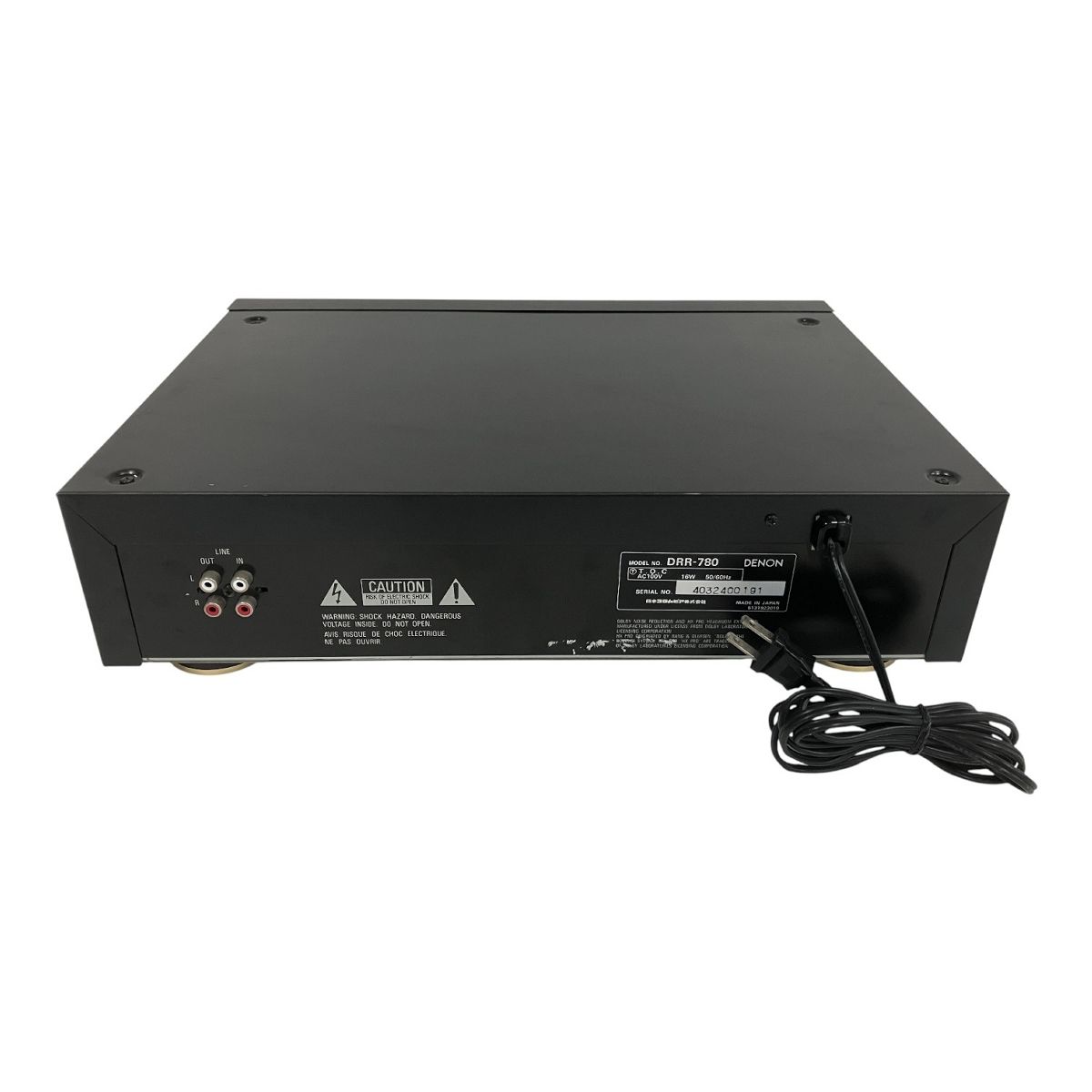 DENON DRR-780 カセットデッキ オーディオ 音響 デノン ジャンク