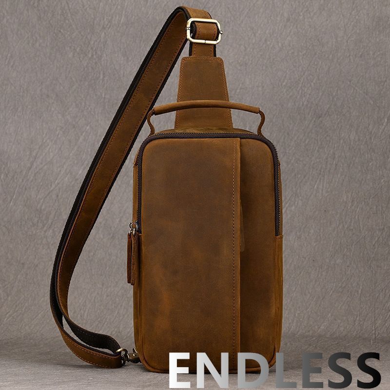 新品！チェストバッグ ショルダーバック ボディバッグ 茶色 ブラウン