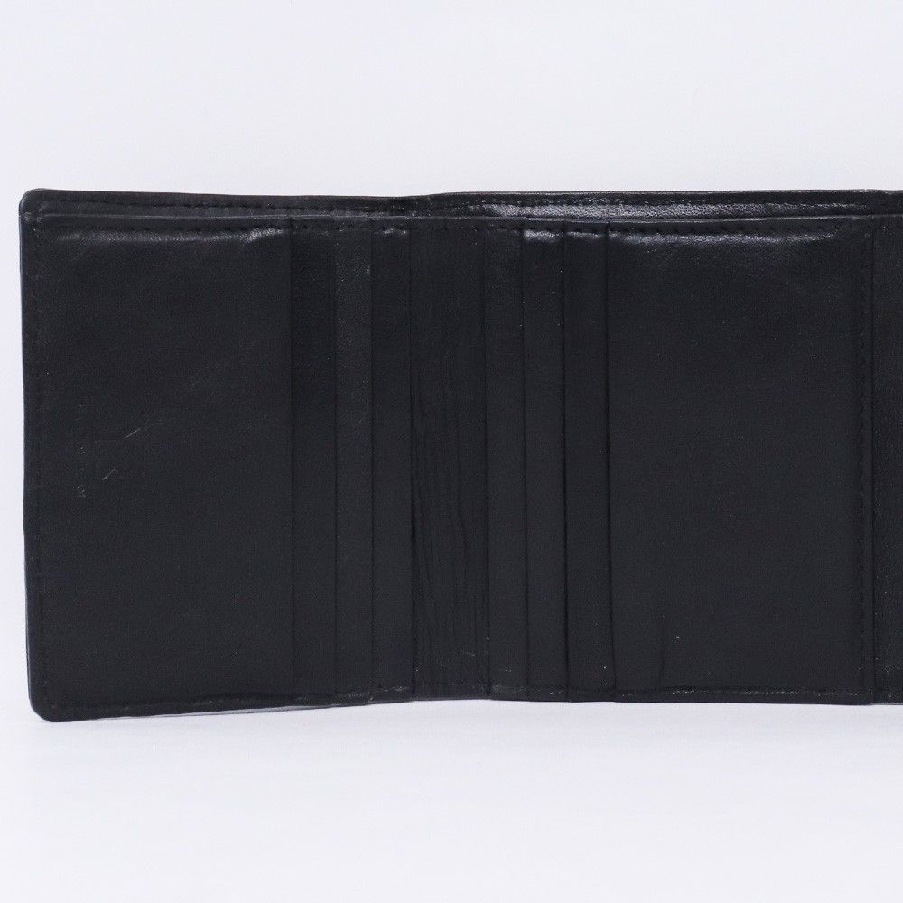 Y S SEMI-GLOSS SMOOTH LEATHER WALLET ブラック YA-A 06-714-1
