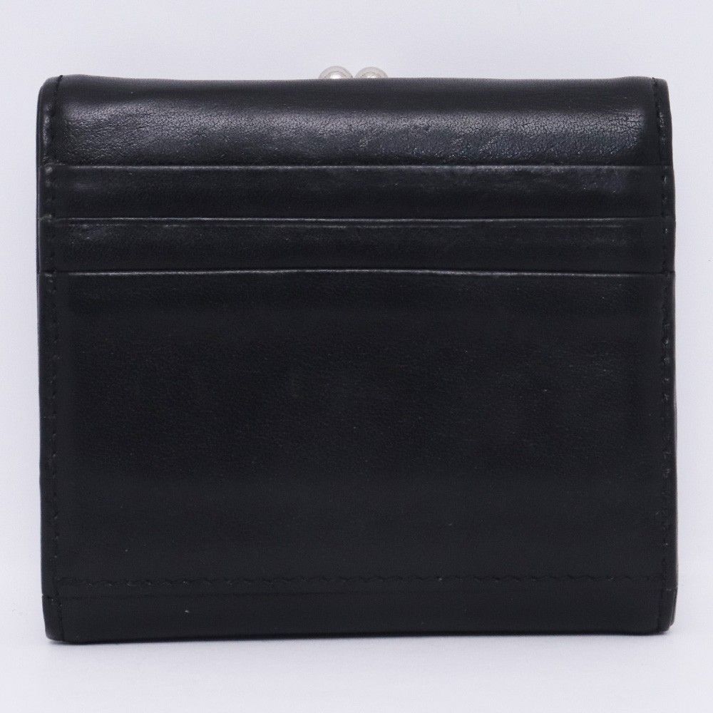 Y S SEMI-GLOSS SMOOTH LEATHER WALLET ブラック YA-A 06-714-1