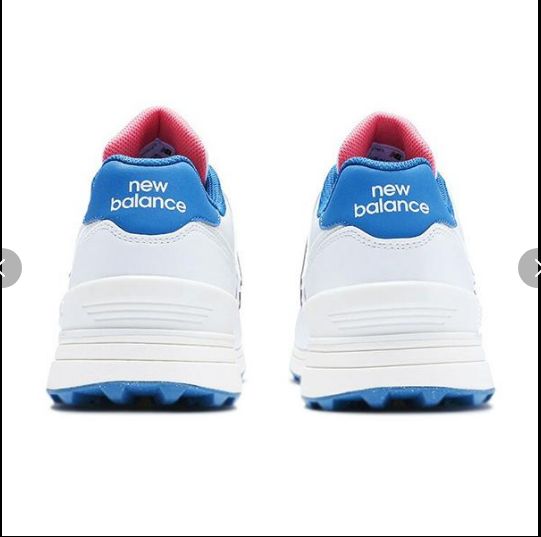 ニュー ンス ゴルフシューズ レディース ｽﾊﾟｲｸﾚｽ 紐 ホワイト ゴルフスクール シューズ(女性用) 