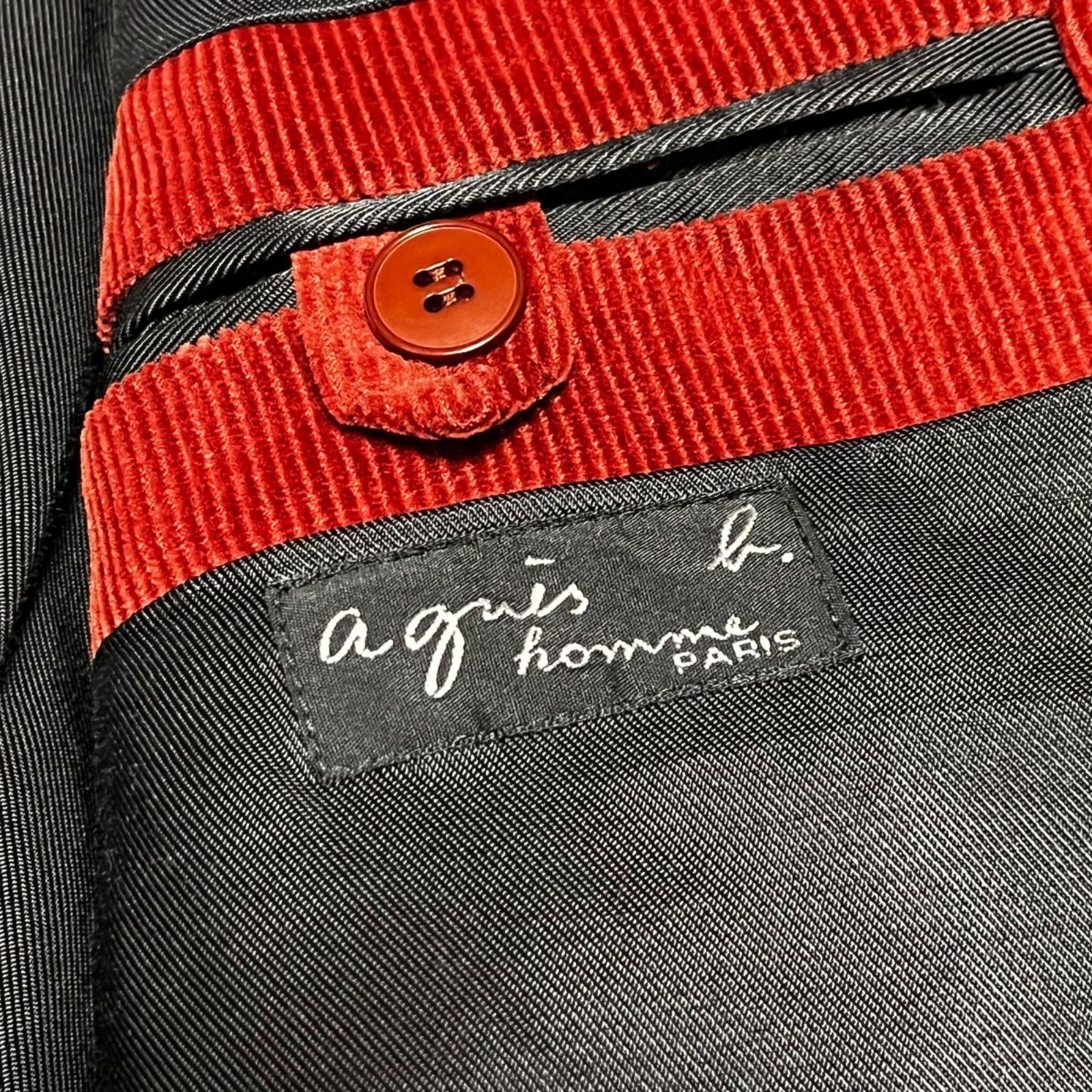 極美品 agnes b. homme アニエスベーオム セットアップ スーツ 上下 