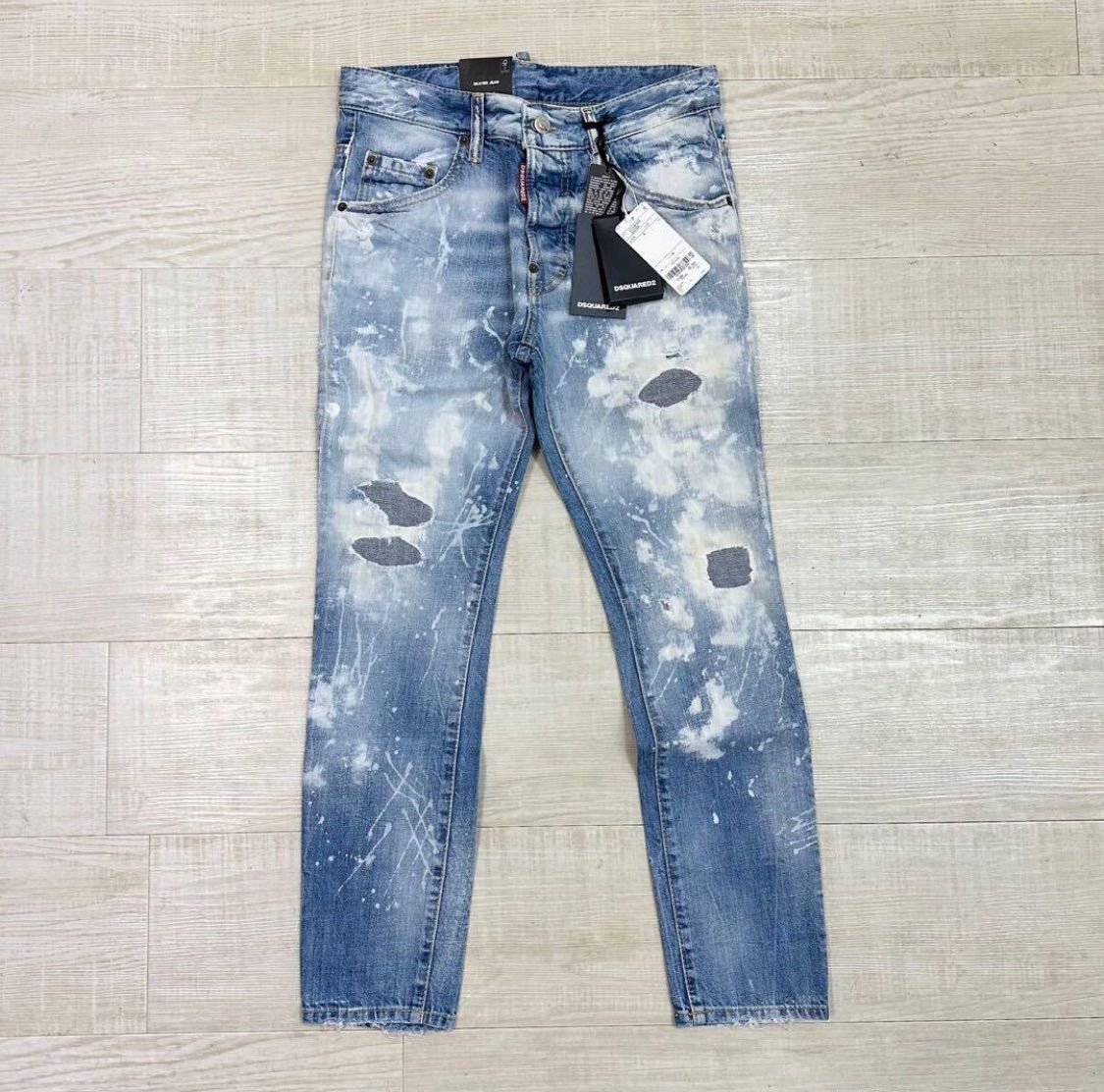 22ss 2022 新品 DSQUARED2 ディースクエアード SKATER JEANS ダメージ