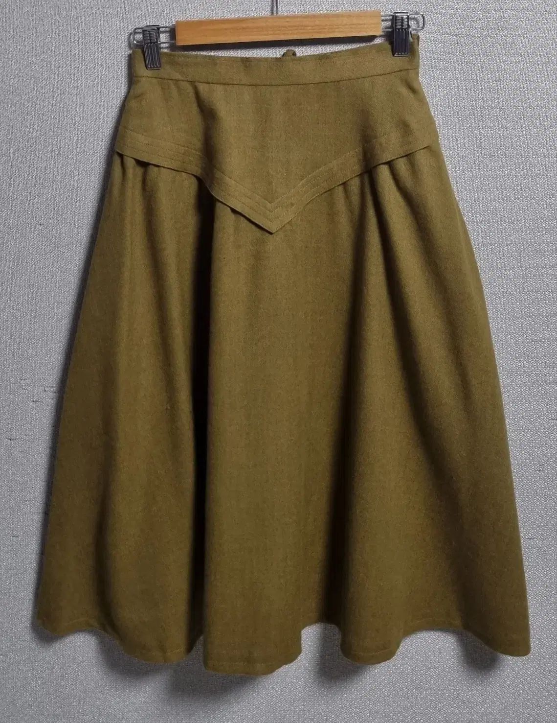 M ディオール 日本 ヴィンテージ マスタード ウール スカート