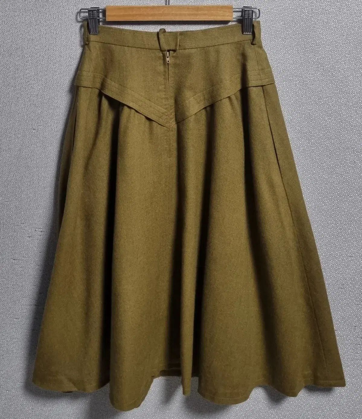M ディオール 日本 ヴィンテージ マスタード ウール スカート