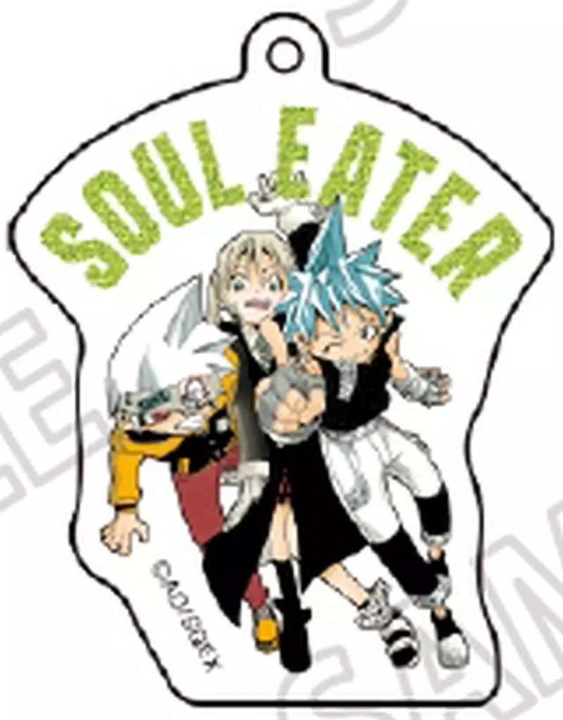 中古】キーホルダー マカ=アルバーン＆ソウル=イーター＆ブラック