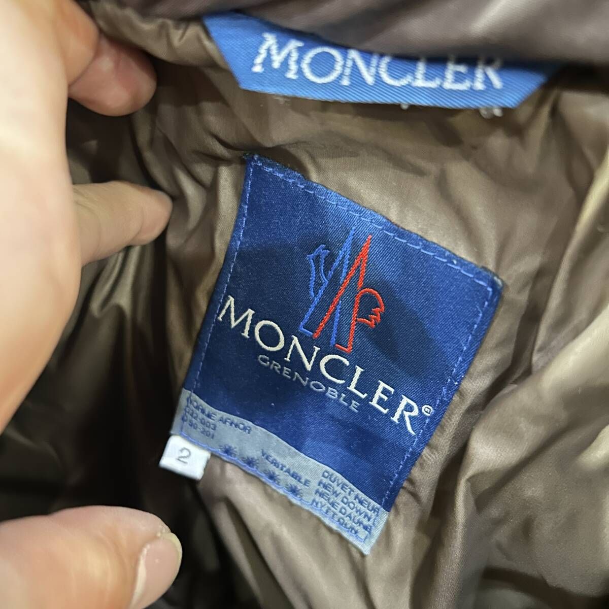 w46 90s MONCLER / モンクレール パリス 青タグ ダウンジャケット 