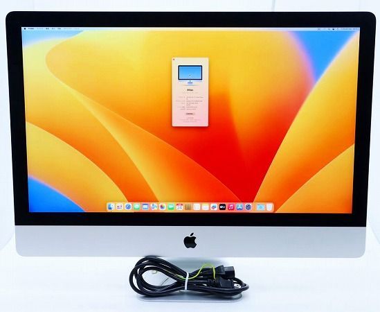 Apple iMac 27インチ Retina 5K 2019 Core i9-9900K 3.6GHz 32GB 3TB