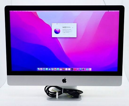 Apple iMac 27インチ Retina 5 K Late 2015 Core i 6500 3 2 GHz 16 GB 1 TB HDD 32 SSD Radeon R 9 M 380 Monterey