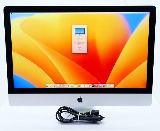 Apple iMac 27インチ Retina 5 K 2019 Core i 9600 3 7 GHz 16 GB 2 TB HDD 128 SSD Radeon Pro 580 X macOS Ventura