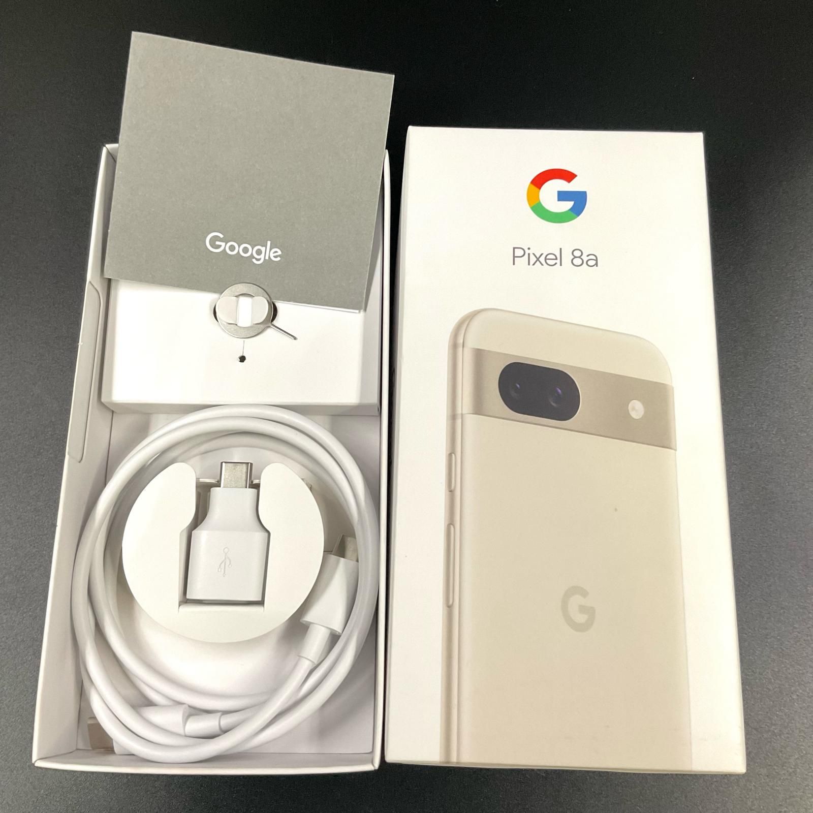 Google Pixel 8a 128GB Porcelain docomo G576D 白ロム 超美品 動作