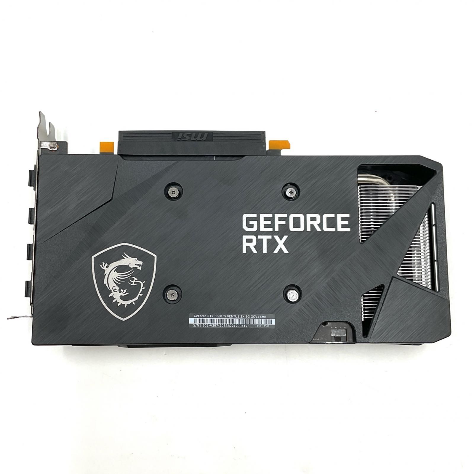 MSI グラフィックボード GeForce RTX 3060 Ti VENTUS 2 X 8 G OCV 1 LHR MS-V 397 Ver 1.0