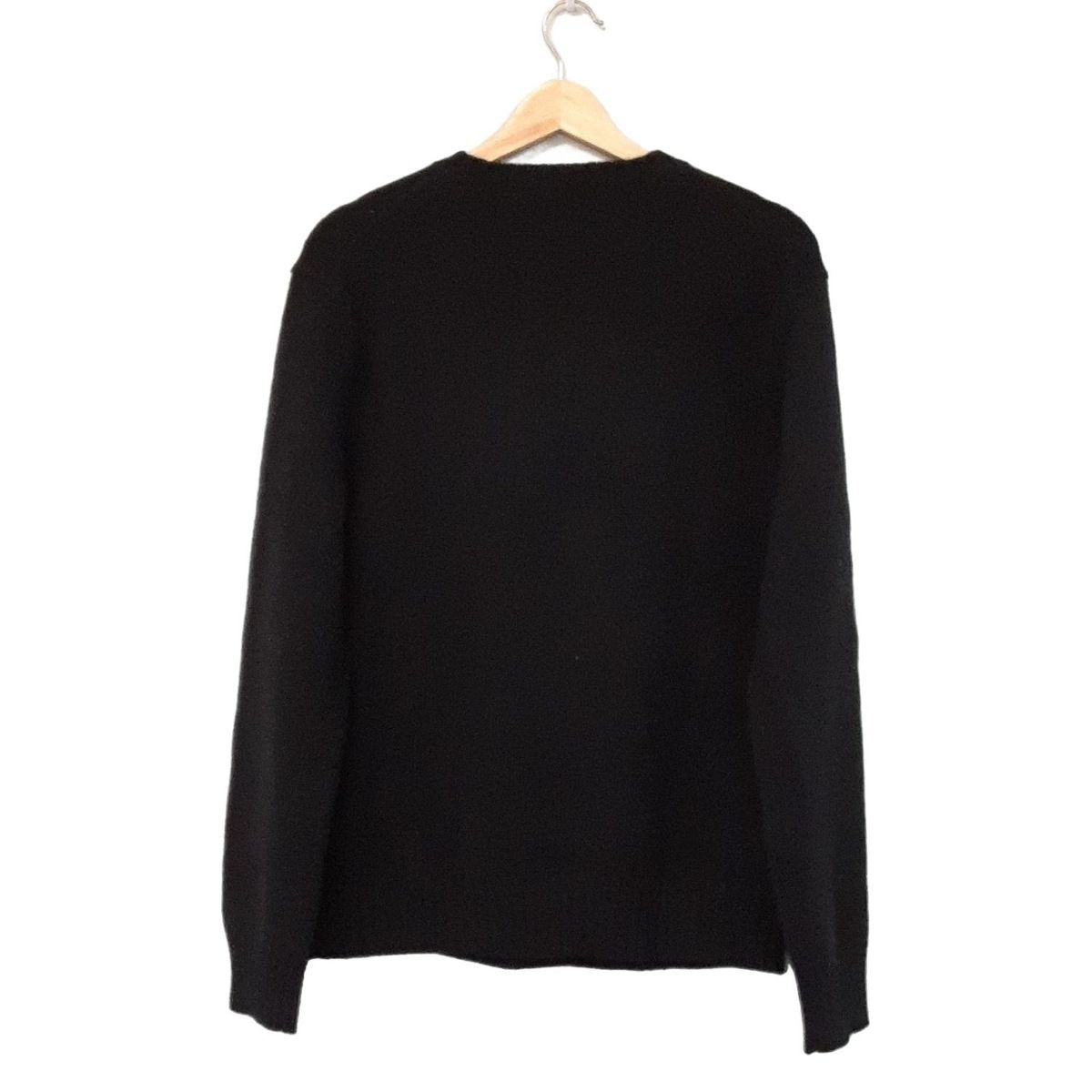 リップル洋品店 黒長袖セーター 洗える ストレッチ ｜ 衿リボン バイカラー ニット ｜ 長袖 セーター ニットトップス（ニット/セーター）｜RUIRUE  BOUTIQUE（ルイルエブティック）のファッション通販 - ZOZOTOWN