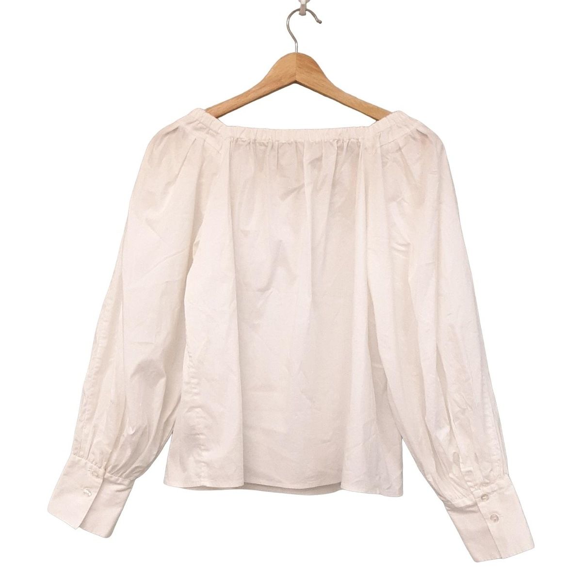 FRAY I.D フレイアイディー 長袖シャツブラウス サイズF レディース - 白 スクエアネック|リボン|春 秋物