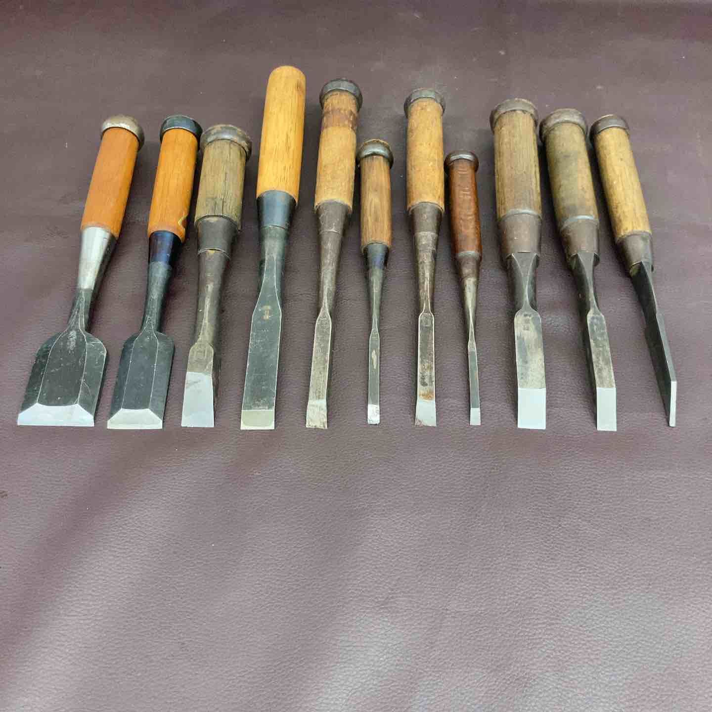 品 鑿 のみ 11本まとめ 勝國3本 吉次 幸四郎 守光 忠助 海弘 久五郎 利信 菊貞 鉋 和工具 大工道具