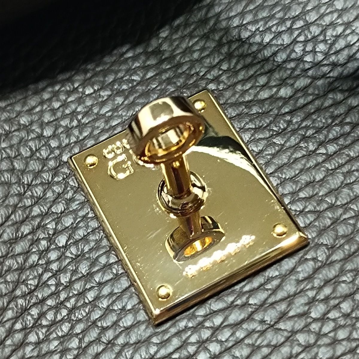 COCOCELUX GOLD ココセリュックスゴールド ハンドバッグ - ダークブラウン レザー 吸湿性 シャツ