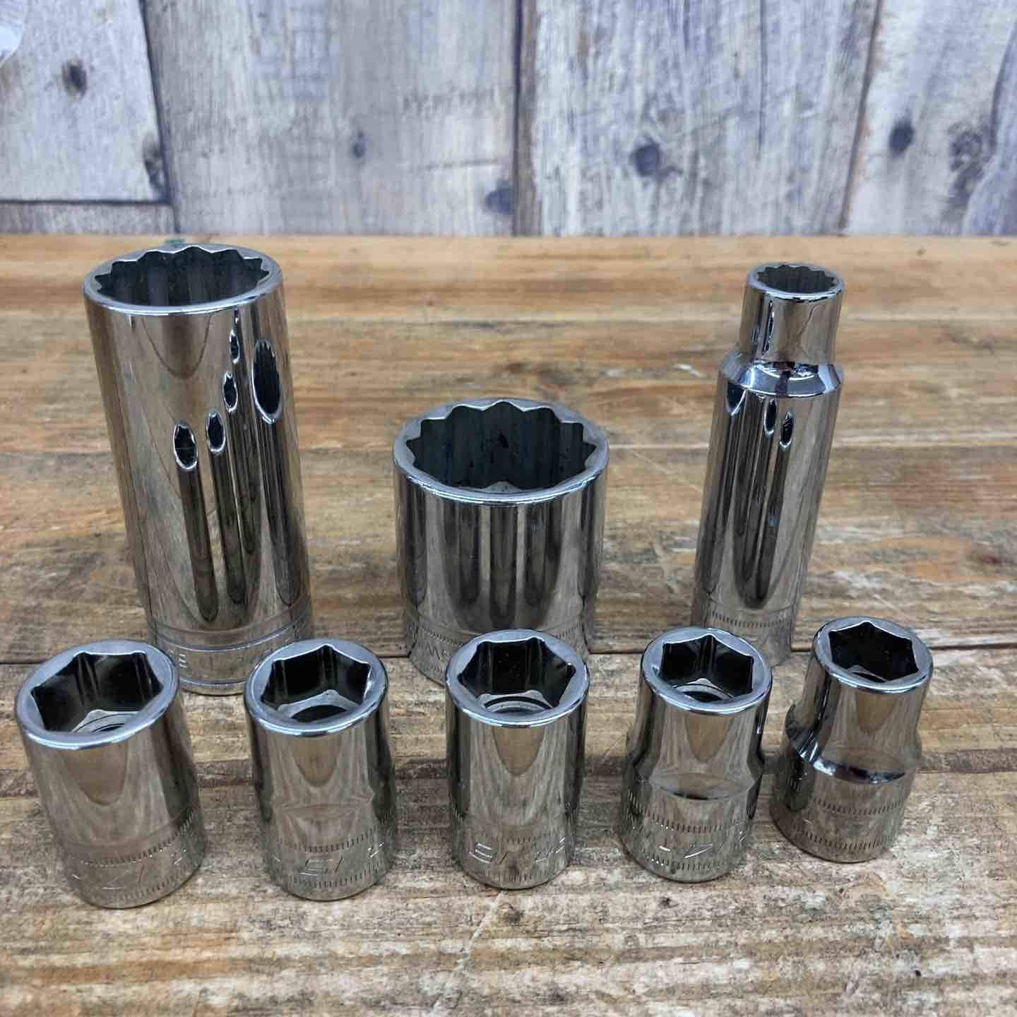 品 スナップオン Snap-on ソケットまとめ TWM 13 A SWM 321など 計 セット 1 2 ブランド ミリ インチ