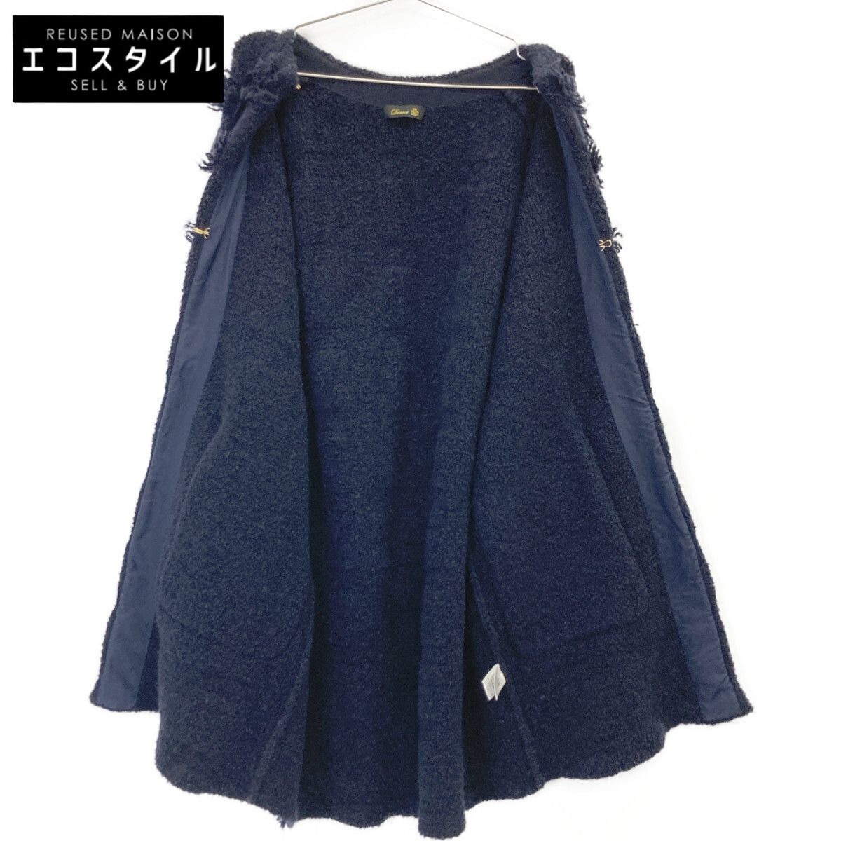 DRAWER ドゥロワー 6515 299 0541 ﾈｲﾋﾞｰ ｳｰﾙ ﾓﾍｱ 7 Gﾐﾗﾉ編みﾌﾘﾝｼﾞにっとｼﾞﾚ ﾍﾞｽﾄ 表記なし