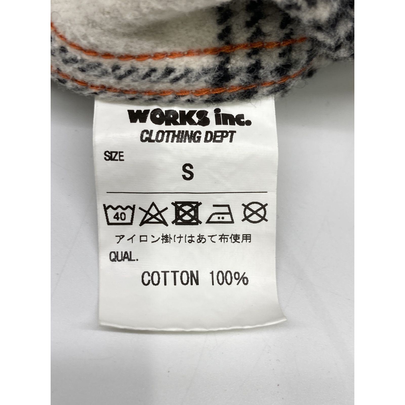 IRON HEART アイアンハート ﾎﾜｲﾄ×ﾌﾞﾗｯｸ ｲﾝﾃﾞｨｺﾞﾁｪｯｸｳｴｽﾀﾝｼｬﾂ S