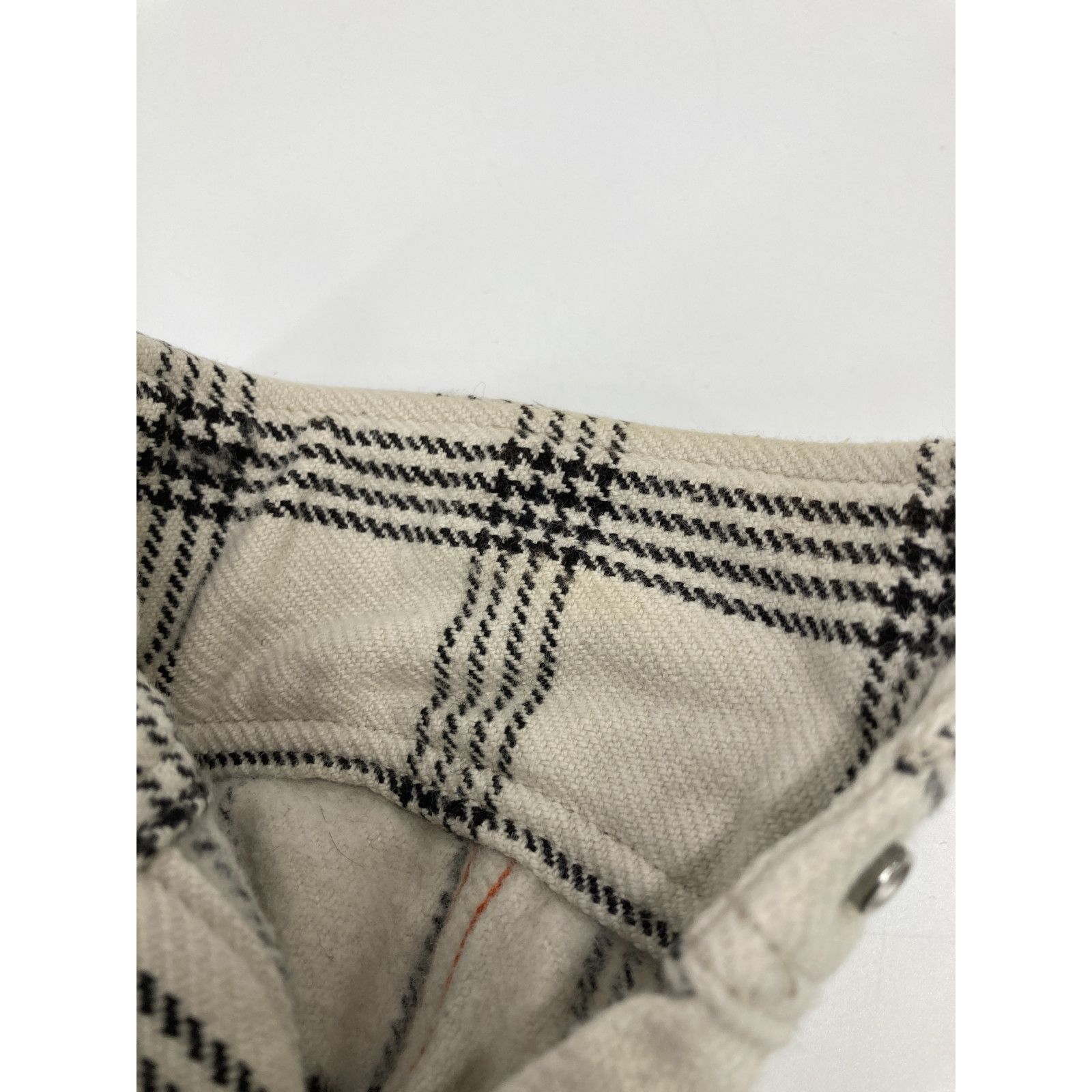 IRON HEART アイアンハート ﾎﾜｲﾄ×ﾌﾞﾗｯｸ ｲﾝﾃﾞｨｺﾞﾁｪｯｸｳｴｽﾀﾝｼｬﾂ S