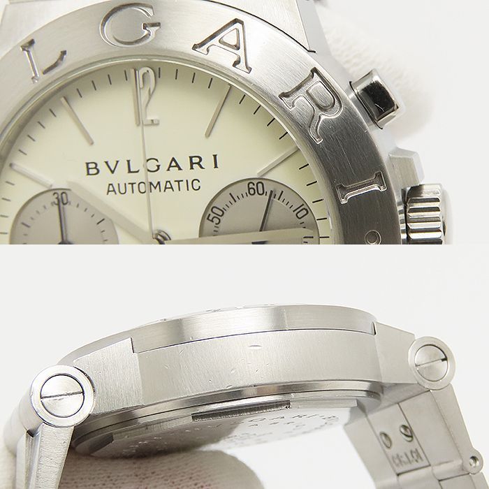  ブルガリ ディアゴノ スポーツ クロノグラフ CH35S 自動巻 SS BVLGARI カレンダー メンズ 質屋 丸高 尼崎市 腕時計 兵庫県 Diagono Sports chronograph Marutaka シルバー 無地シャツ 自動巻き時計 腕時計(アナログ)