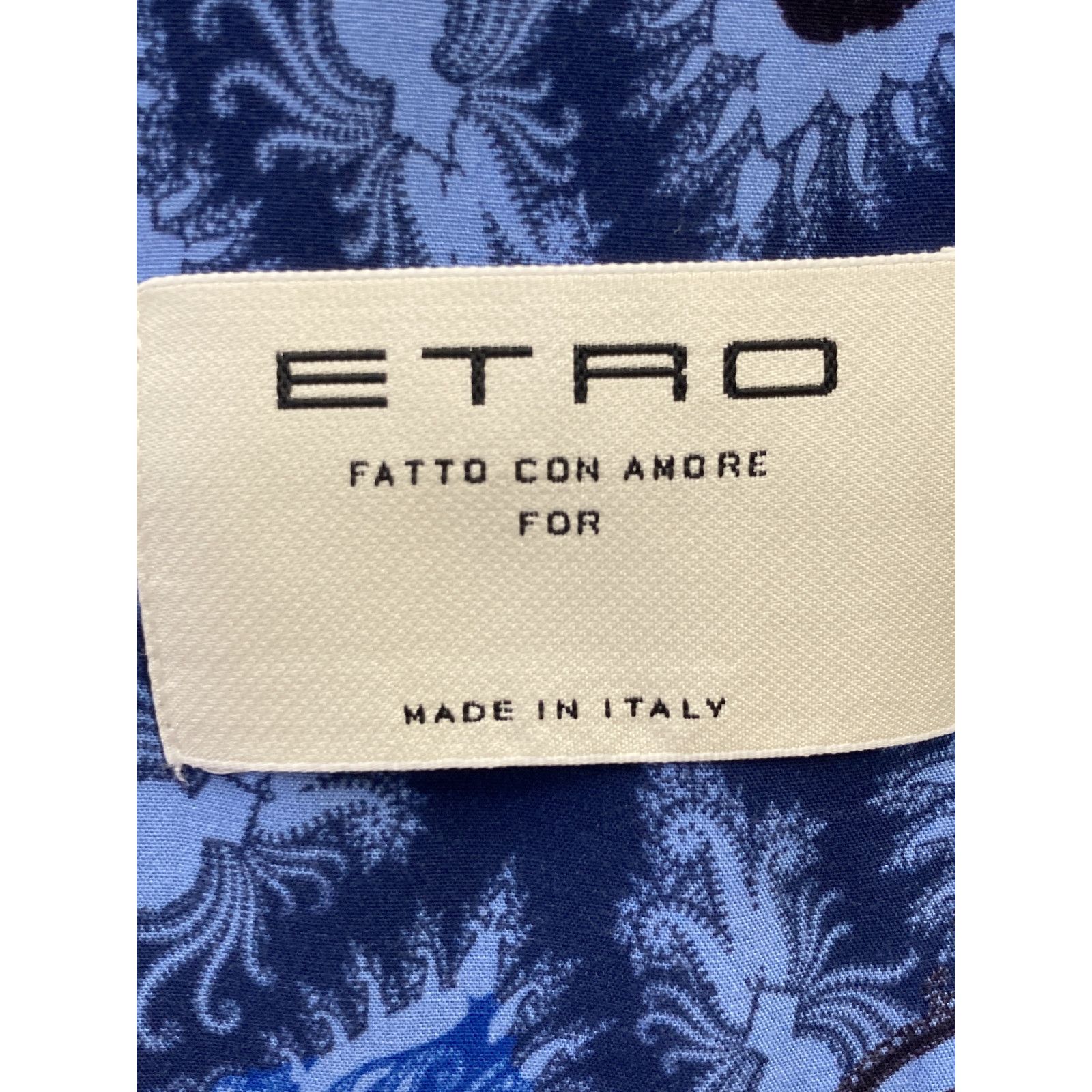ETRO エトロ ﾈｲﾋﾞｰ ﾋﾟﾝｽﾄﾗｲﾌﾟ 裏地ﾎﾞﾀﾆｶﾙ総柄 2Bﾃｰﾗｰﾄﾞｼﾞｬｹｯﾄ 60