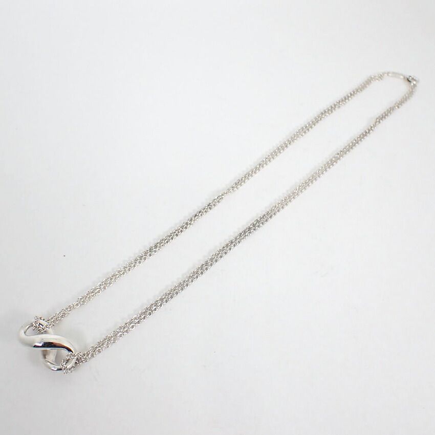 安い ティファニー 925 インフィニティ ダブルチェーン ネックレス
