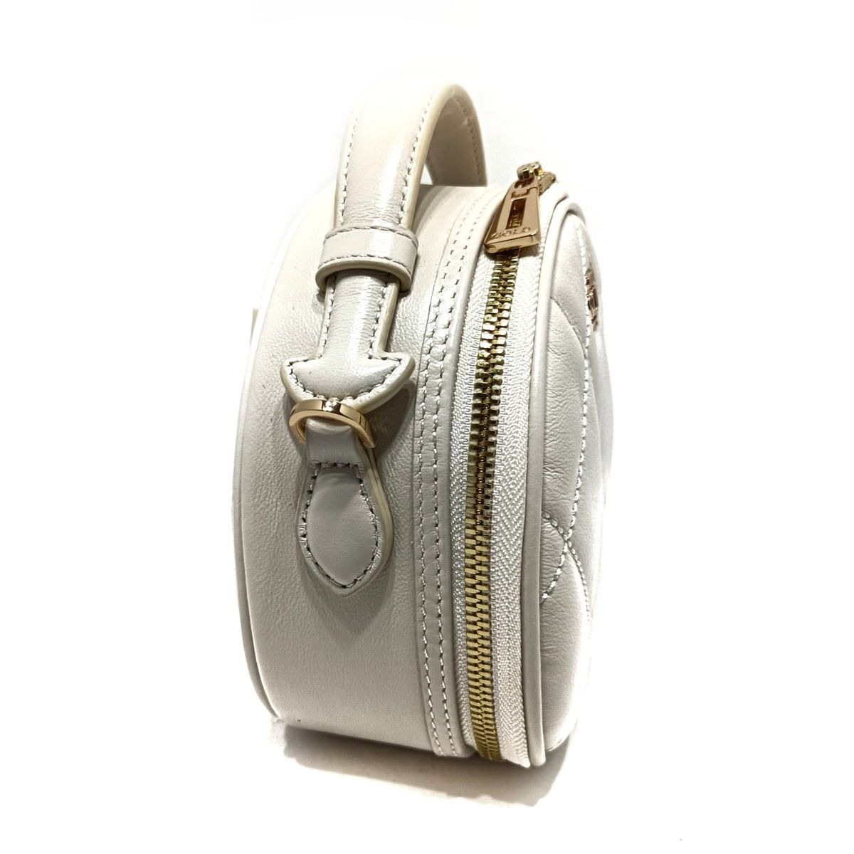 GOLD ココセリュックスゴールド ハンドバッグ - オフホワイト アイボリー キルティング|ミニバッグ レザー