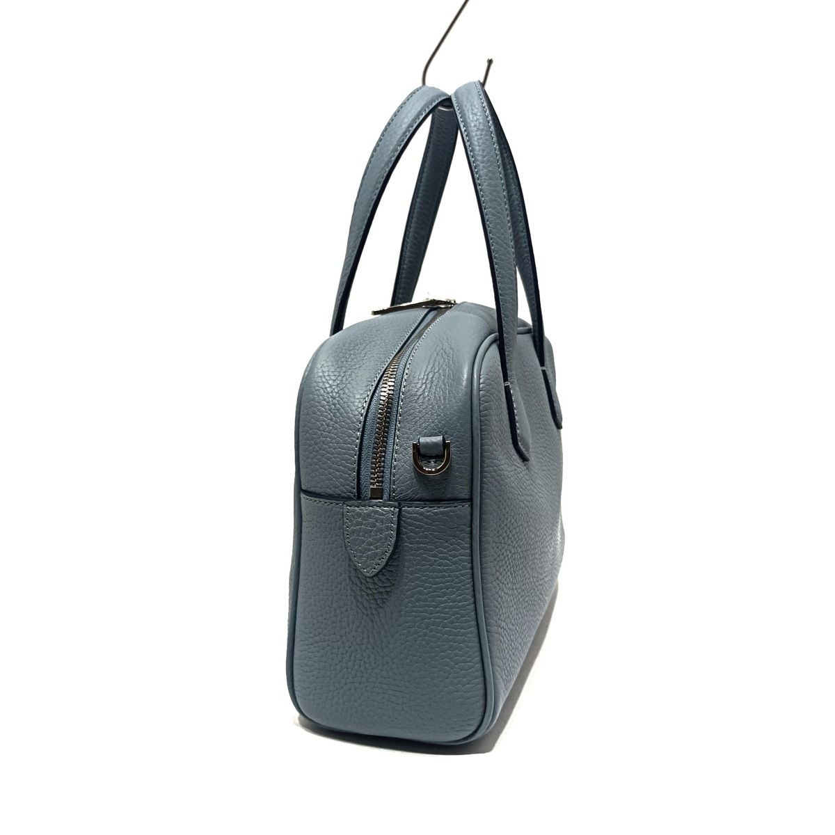 ココセリュックスゴールド ハンドバッグ ヘラクレスGOLDシュリンク スクエアボストン2 WAYバッグ M ブルージーン ブルー