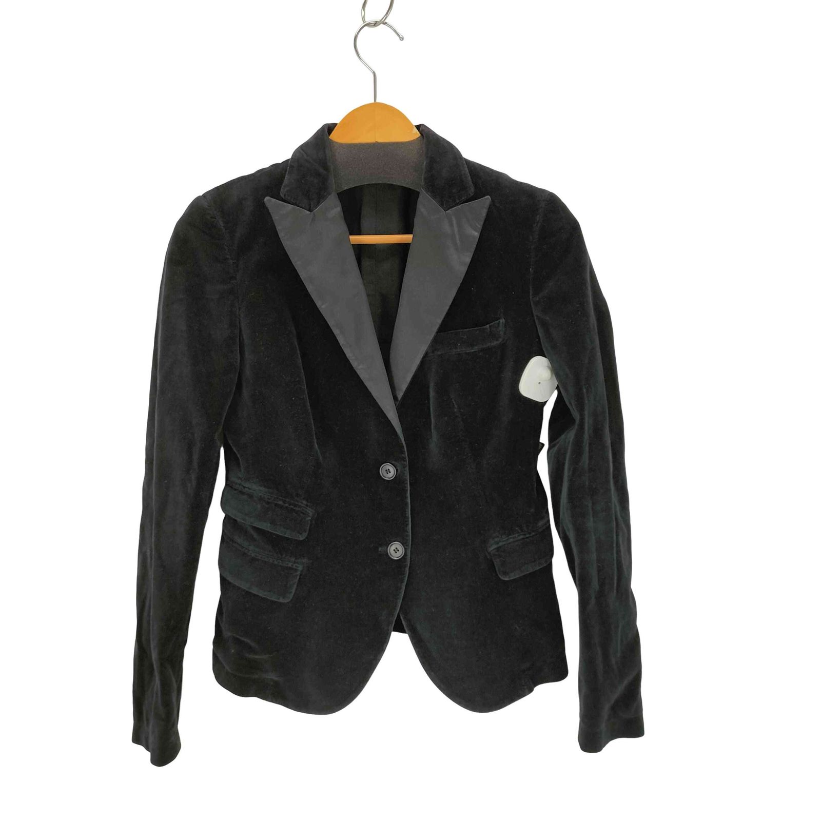 ニールバレット NEIL BARRETT 異素材切替 ピークドラペル ベロア2B