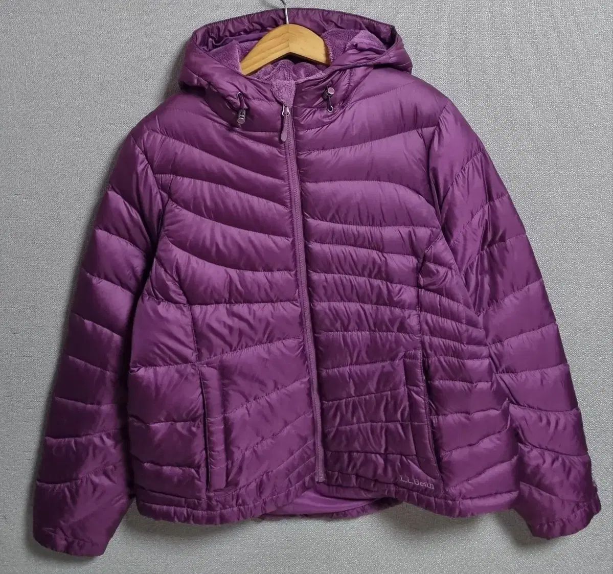 L (77) L.L.Bean エルエルビーン PURPLE パープル グースダウン ダウン